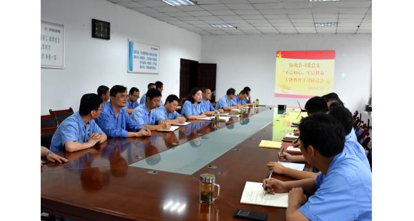 ▌長(zhǎng)嶺紡電新聞 ▌紡電公司黨總支組織召開(kāi) “不忘初心、牢記使命”主題教育學(xué)習(xí)研討會(huì)